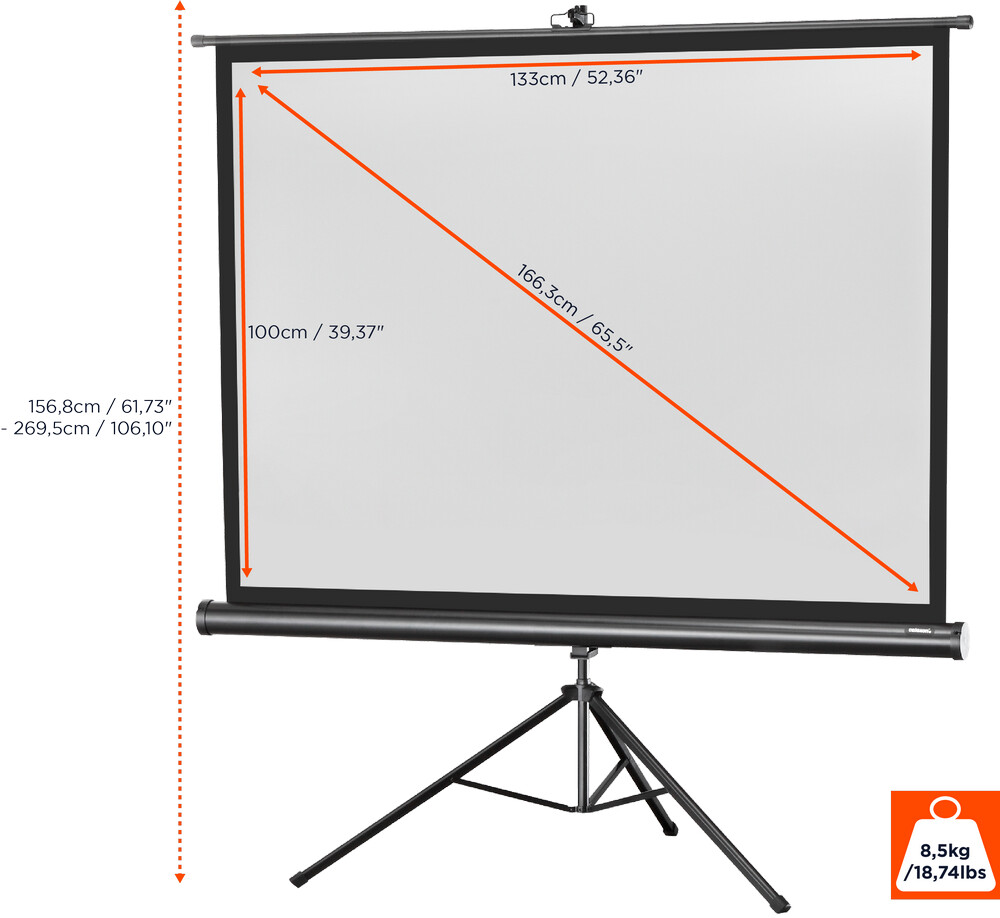 Celexon Leinwand 219x219cm