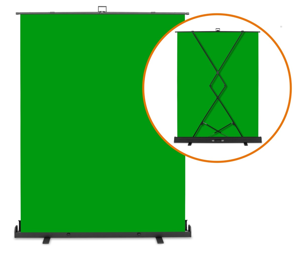 Walimex Pro Roll-up Greenscreen 155 cm x 200 cm